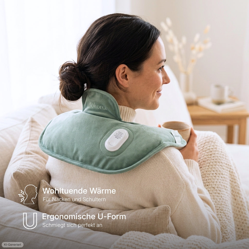 Kokoro Elektrische Nackenwärmflasche in Mint Snuggle