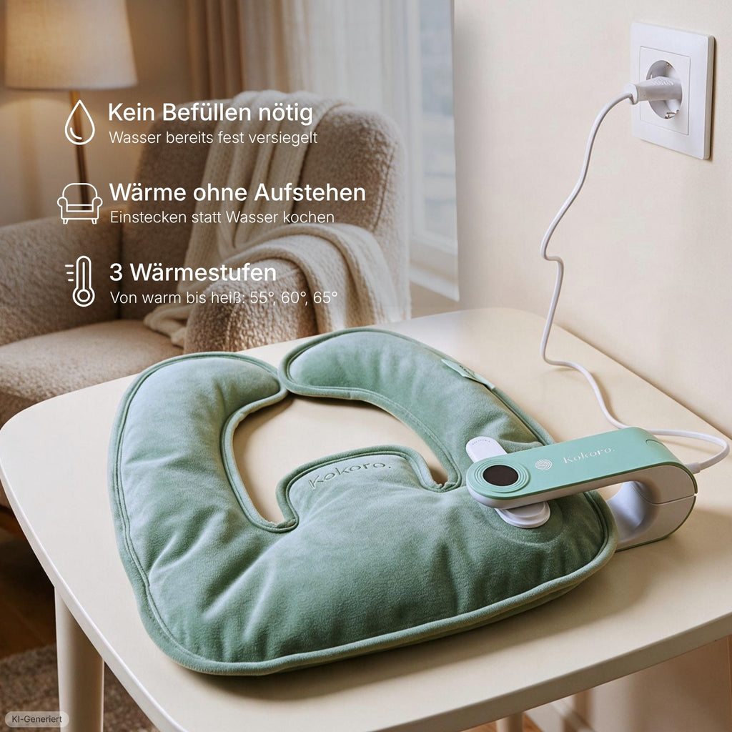 Kokoro Elektrische Nackenwärmflasche in Mint Snuggle