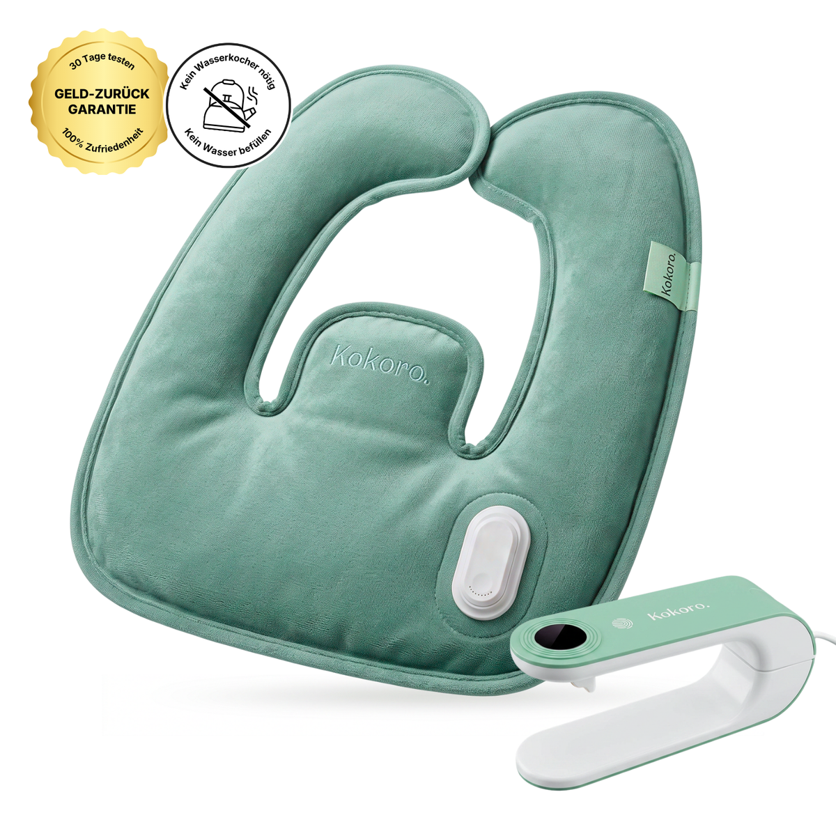 Kokoro Elektrische Nackenwärmflasche in Mint Snuggle