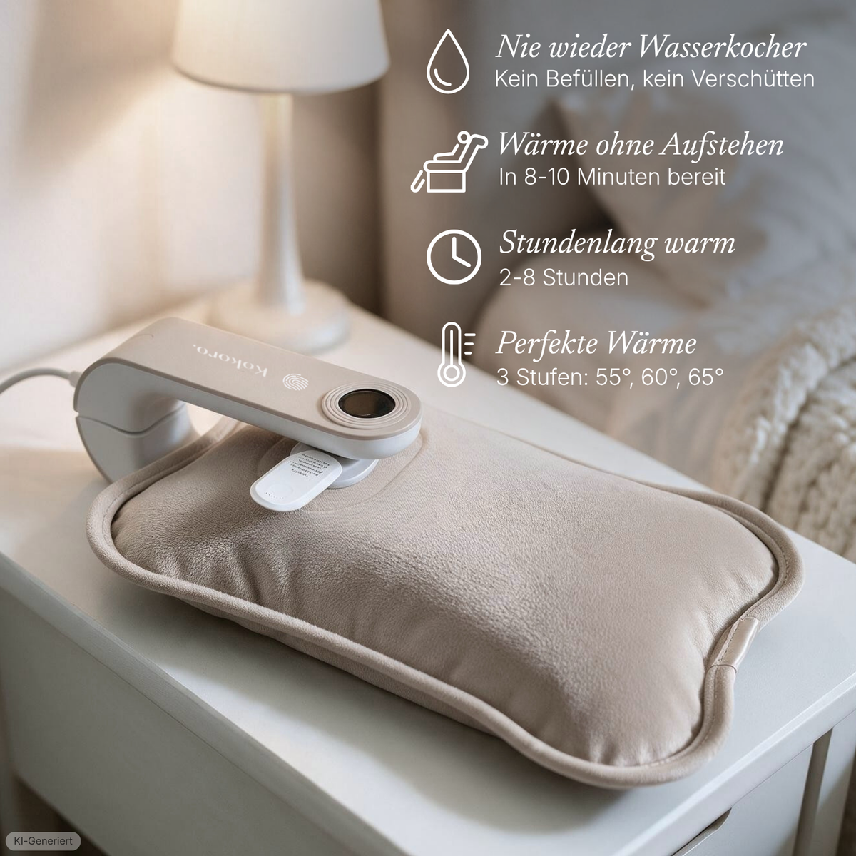 Kokoro Elektrische Wärmflasche Creamy Cuddle
