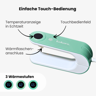 Kokoro Elektrische Wärmflasche Mint Snuggle